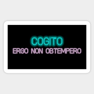 Cogito, ergo non obtempero Sticker